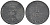 Дания 1 эре 1968 С; S, Фредерик IX (1947-1972) KM 839.2 цинк 4609-1114