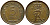 ДАНИЯ 5 ЭРЕ 1964 C; S, ФРЕДЕРИК IX (1947-1972) KM 848.1 бронза 4398-846