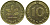 ФРГ 10 ПФЕННИГОВ 1972 F KM 108, J.383 сталь плакированная латунью 98-443