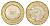 Колумбия 1000 песо 2021 KM 299 биметалл UNC 4698-234