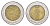 Мексика 1 песо 1997 Mo KM 603 биметалл 4644-834