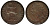 Великобритания 1 фартинг 1825 Георг IV (1820-1830) KM 677, Spink 3822 медь 106-836