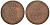 Ганновер 2 пфеннига 1845 A, Эрнст Август (1837-1851) KM 174.1, AKS 122, J. 55 медь 75-1815
