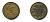ГЕРМАНИЯ 5 РЕЙХСПФЕННИГОВ 1925 E, KM 39, J. 316 алюминиевая бронза 54-432