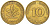ФРГ 10 ПФЕННИГОВ 1977 J KM 108, J.383 сталь плакированная латунью 3718-814