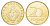 Венгрия 20 форинтов 1995 KM 696 никель латунь UNC 4706-1051