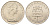 Гибралтар 1 крона 1970 Елизавета II (1952-2022), старый замок KM 4 медно-никель UNC 11-176-23