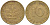 ФРГ 10 пфеннигов 1950 D KM 108, J.383 сталь плакированная латунью 219-1046