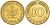 ФРГ 10 ПФЕННИГОВ 1976 J KM 108, J. 383 сталь плакированная латунью 4544-1126