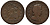 Великобритания 1/2 пенни 1721 Георг I (1714-1727) Spink 3660 медь 1523-922