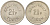АНГЛИЯ 2 1/2 ПЕНСА ND ИГРОВОЙ ЖЕТОН BELL-FRUIT, TOKEN белый металл 4528-844