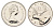 Канада 25 центов 1979 Елизавета II (1952-2022), олень KM 74 никель PROOF-LIKE (BU) 4631-934
