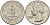 США 25 центов (квотер) 1972 D, Вашингтон KM 164a медь плакированная медно-никелем 73-327
