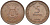 Израиль 5 прута 1949 JE 5709, без жемчужины KM 10 бронза 116-636