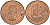 Великобритания 1/2 пенни 1965 Елизавета II (1952-2022) KM 896, Spink 4158 бронза 4561-944