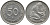 ФРГ 50 ПФЕННИГОВ 1984 F KM 109.2, J. 384 медно-никель 96-1226