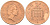 Великобритания 1 пенни 1990 Елизавета II (1952-2022) KM 935, Spink 4381 (B3) бронза 4588-548