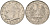 ФРГ 2 марки 1957 J , Макс Планк KM 116, J. 392 медно-никель плакированный никелем 4139-141
