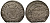 Польша 1 шиллинг (шеляг) 1617 (16)17, Сигизмунд III (1587-1632), вес 0,99 гр. KM 16.3 серебро 1516-1544