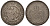 Бразилия 960 рейс 1825 R, Педро II (1831-1889), перечекан, красивая золотисто-голубая патина, маленькие ЦИФРЫ НОМИНАЛА 960 KM 368.1 серебро 00-803-69