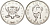Макао 100 патака 1990 лунный календарь, год лошади KM 46 серебро UNC 00-809-49