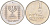 Израиль 1/2 лиры 1977 JE 5737, звезда Давида, KM 36.2 медно-никель UNC 190-1217