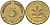 ФРГ 5 пфеннигов 1990 F KM 107, J.382 сталь плакированная латунью 4174-1111