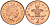 Великобритания 2 пенса 2007 Елизавета II (1952-2022) KM 987, Spink 4690 (C5) сталь плакированная медью 177-755