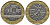 Франция 10 франков 1989 тип гений Бастилии KM 964.1, Le Franc 375.3 биметалл  51-5125