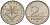 Венгрия 2 форинта 1993 KM 693 медно-никель 4154-1124