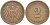 Германия 2 пфеннига 1912 F KM 16, J. 11, Weege 4 медь 206-627