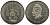 Французская Новая Каледония 50 франков 1967 PROBA, ESSAI, в оригинальной упаковке KM E13 никель UNC 272-331