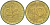 ФРГ 10 ПФЕННИГОВ 1977 F KM 108, J. 383 сталь плакированная латунью 219-515