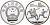 Китай 10 юаней 1993 футбол, три игрока KM 521 серебро PROOF 1077-5-43