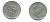 Малайзия 20 сенов 1998 цветок KM 52 медно-никель 3999-637