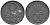 ДАНИЯ 2 ЭРЕ 1944 N; S, КРИСТИАН X (1912-1947) KM 833a цинк 67-153