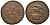 ОСТРОВ МЭН 1 ПЕННИ 1733 EARL OF DERBY, ДЖ. СТЕНЛИ 10-Й ГРАФ ДЕРБИ KM 3а медь 650-132