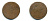 РОССИЯ 1 КОПЕЙКА 1757 медь 61-132