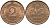 ФРГ 2 пфеннига 1971 F KM 106а, J. 381а сталь плакированная медью 99-1269