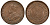 Стрейтс-Сетлментс 1/4 цента 1916 Георг V (1910-1936) KM 27 бронза 00-801-68