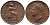 Великобритания 1 фартинг 1830 Георг IV (1820-1830) KM 697, Spink 3825 медь 1518-614