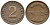 ГЕРМАНИЯ 2 РЕНТЕНПФЕННИГА 1924 F KM 31, J. 307 бронза 24-617