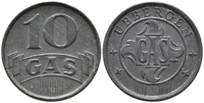 Нидерланды, Харлинген жетон на газ в 10 центов ND (1942) 99-1141