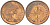Великобритания 1/2 пенни 1980 Елизавета II (1952-2022) KM 914, Spink 4239 бронза 112-1064