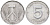 ГДР 5 пфеннигов 1952 E KM 6 алюминий 4613-941