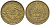 Тунис 50 сантимов 1933 самый редкий год KM 246 бронза 5010-144