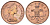 Великобритания 2 пенса 1980 Елизавета II (1952-2022) KM 916, Spink 4235 (C1) бронза aUNC 4698-1014