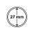 Капсулы круглые – 27 мм, упаковка 10 шт. Leuchtturm. 337997