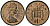 Великобритания 1 пенни 1974 Елизавета II (1952-2022) KM 915, Spink 4237 (B1) бронза 4539-223