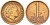 Нидерланды 1 цент 1964 Юлиана (1949-1980) KM 180 бронза 3309-332